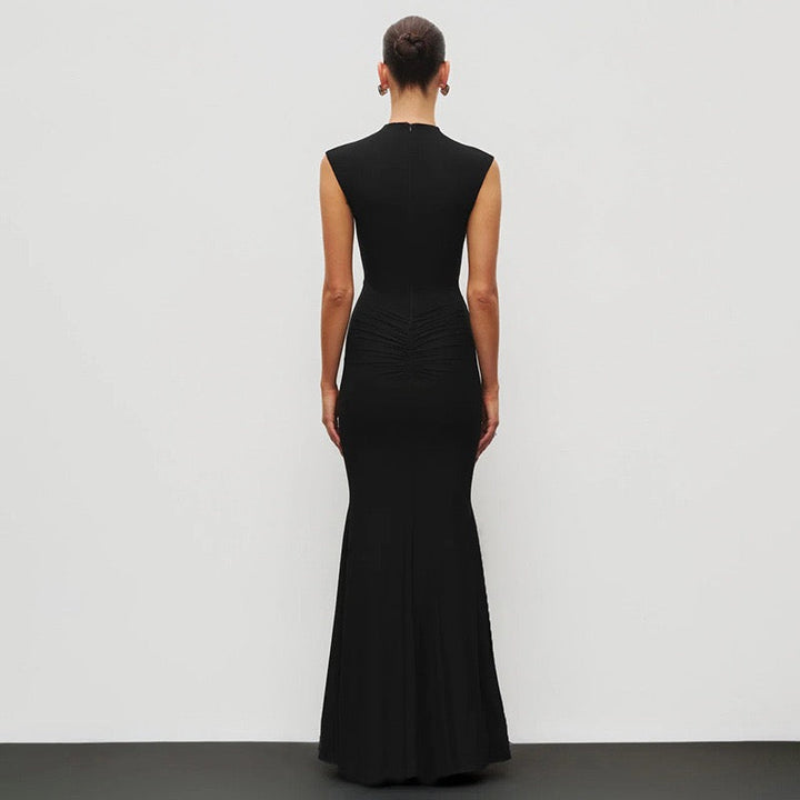Maxi Dress with Ruching Design - Liran