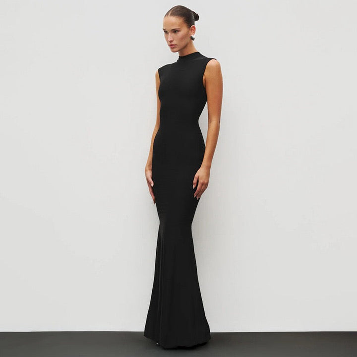 Maxi Dress with Ruching Design - Liran