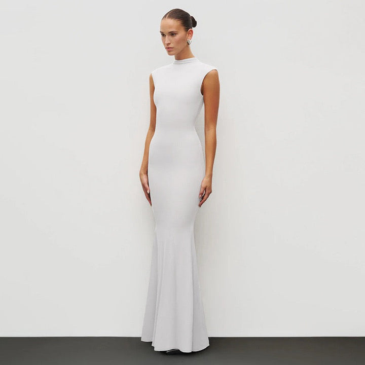 Maxi Dress with Ruching Design - Liran