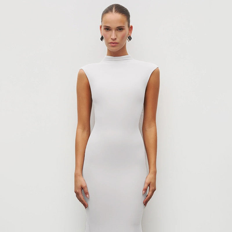 Maxi Dress with Ruching Design - Liran