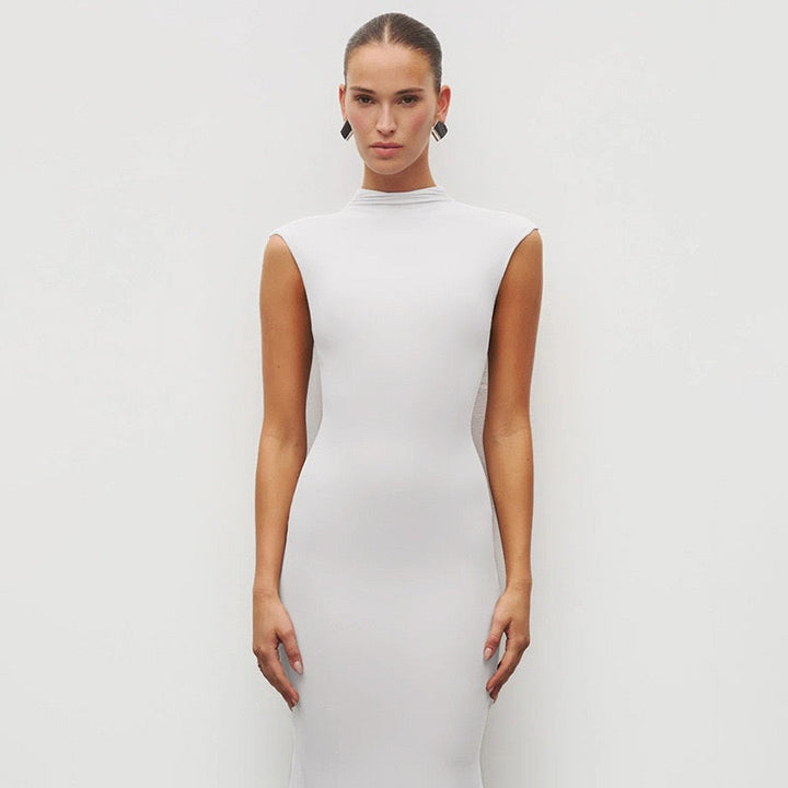 Maxi Dress with Ruching Design - Liran