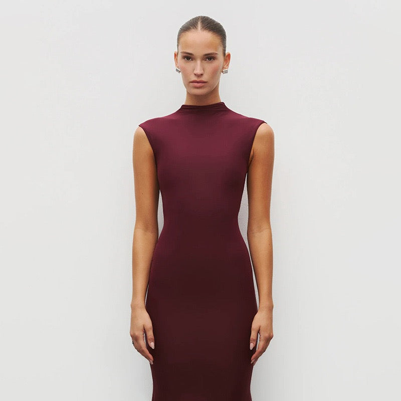 Maxi Dress with Ruching Design - Liran