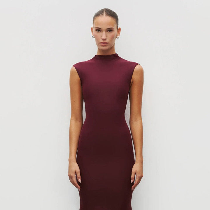 Maxi Dress with Ruching Design - Liran