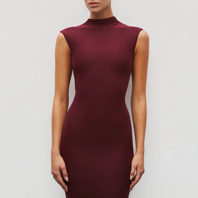 Maxi Dress with Ruching Design - Liran