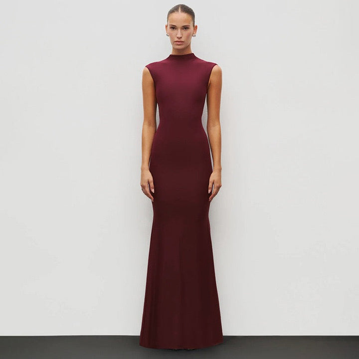 Maxi Dress with Ruching Design - Liran