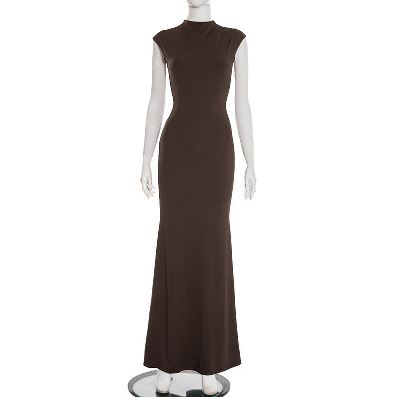 Maxi Dress with Ruching Design - Liran