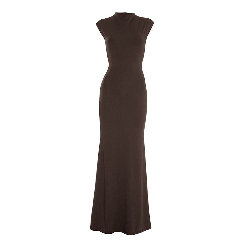 Maxi Dress with Ruching Design - Liran