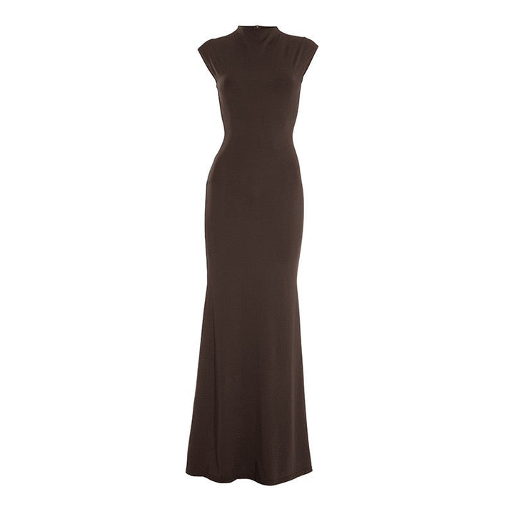 Maxi Dress with Ruching Design - Liran