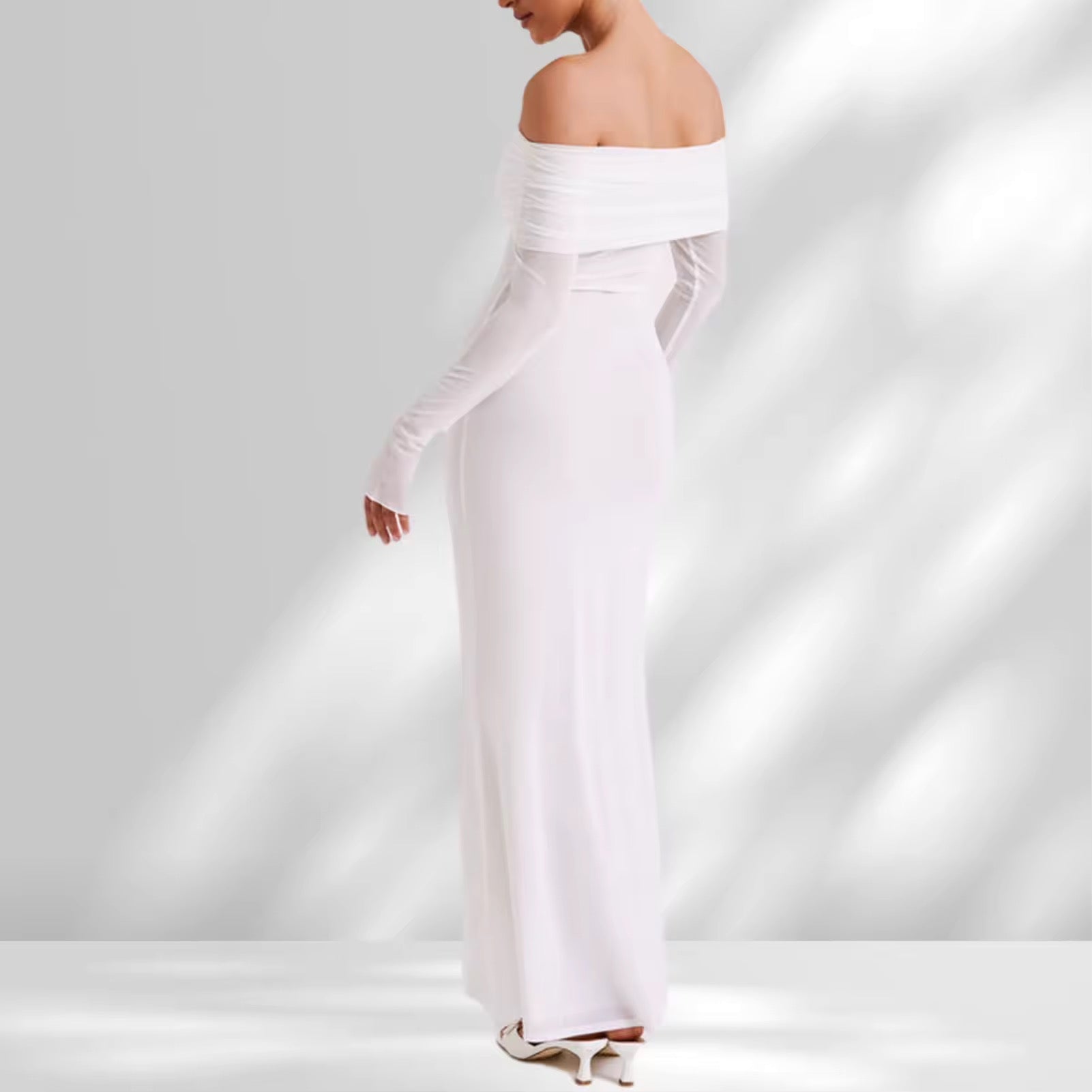 שמלת מקסי כתפיים חשופות - SHAY LI