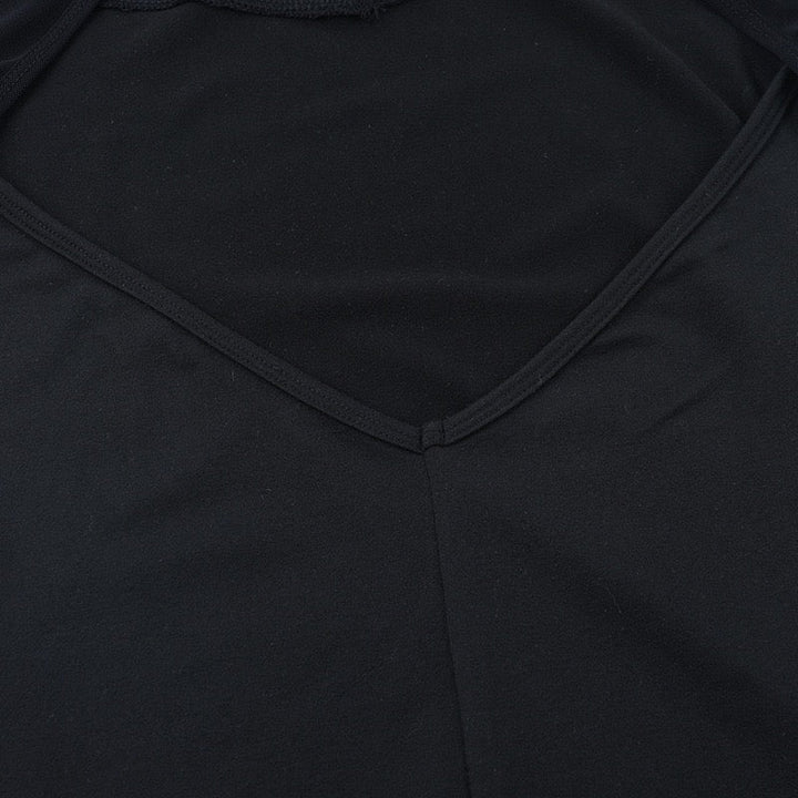 Elegant maxi dress with slit design and open back chiffon - Mericia