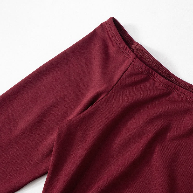 Pleated off-shoulder mini dress - Shayla