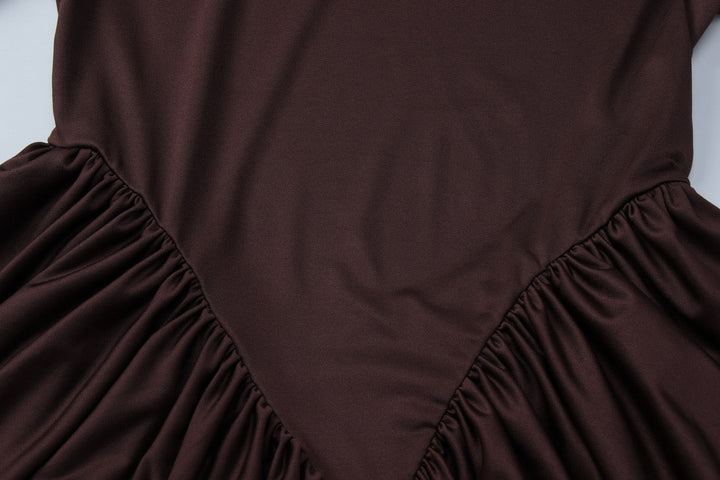 Maxi dress with pleated design - Nahora