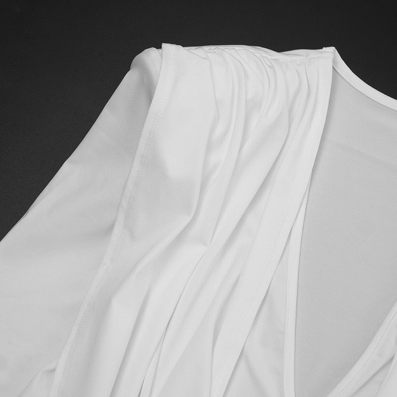 Mini dress with pleats and cross design - Krusty