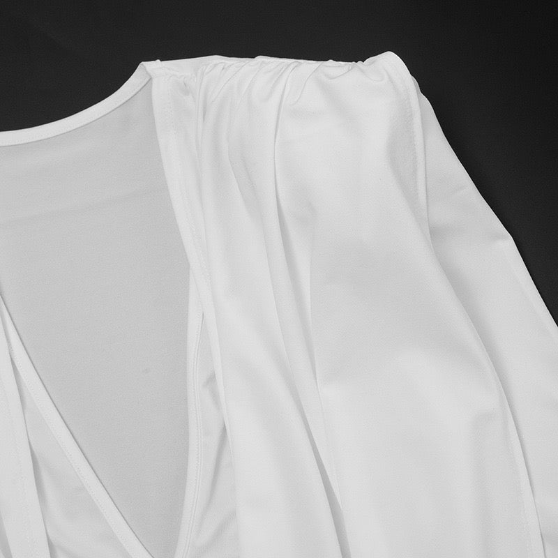 Mini dress with pleats and cross design - Krusty