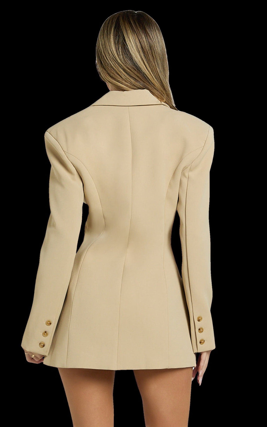 Tailored button-up blazer mini dress - Vittoria