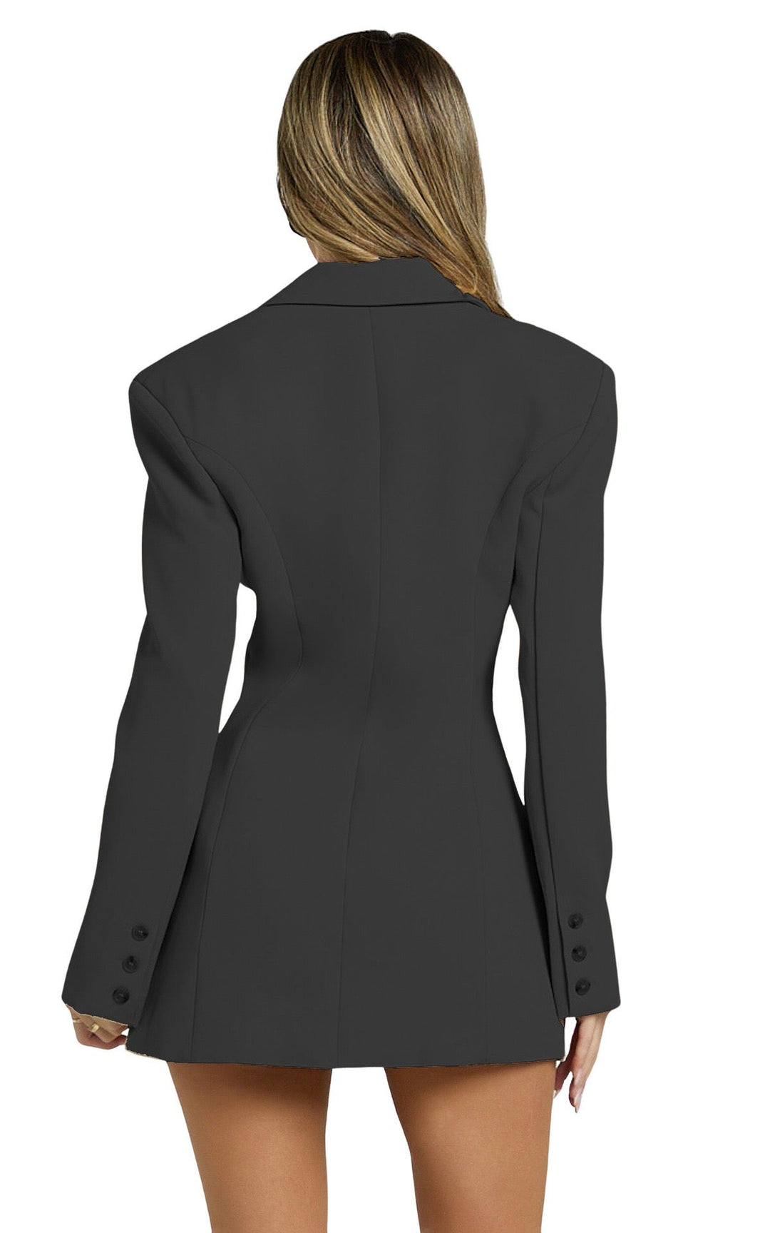 Tailored button-up blazer mini dress - Vittoria