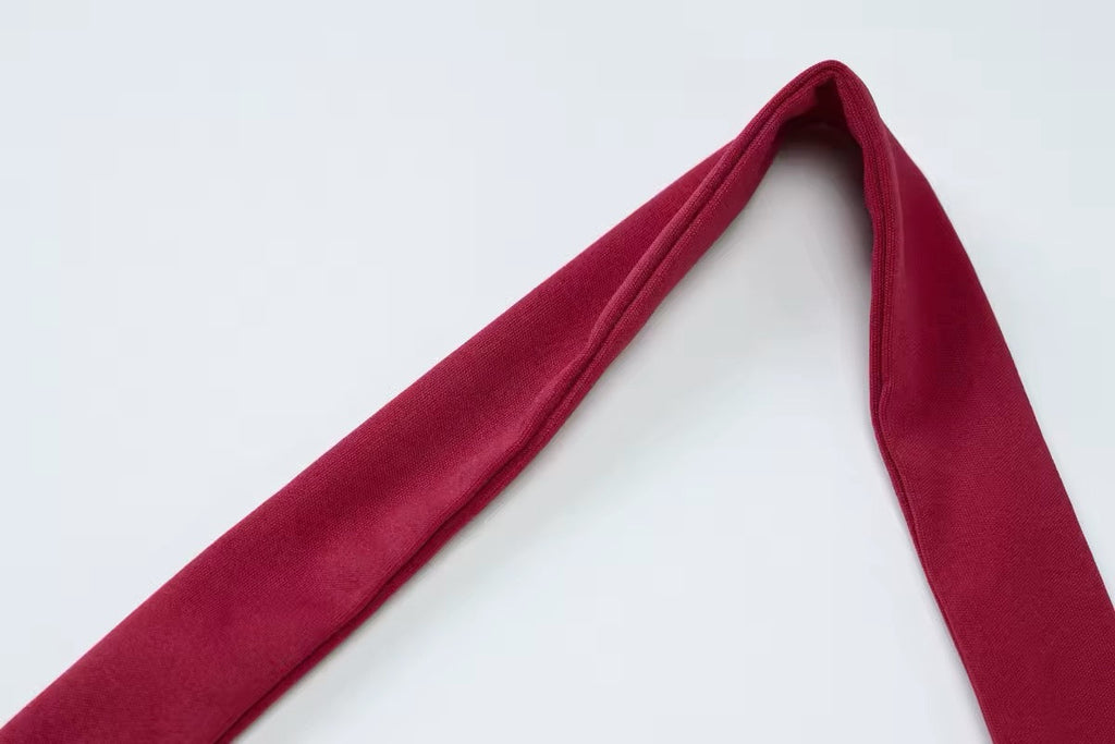 שמלת מידי צמודה בד מחטב גב פתוח - Paislee