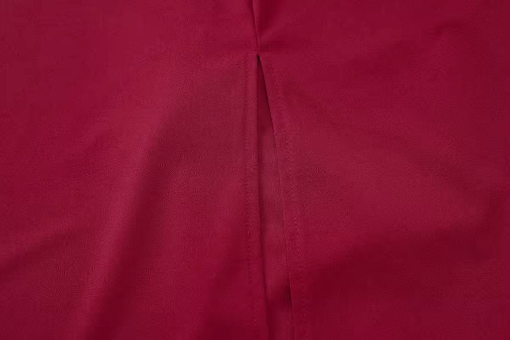 שמלת מידי צמודה בד מחטב גב פתוח - Paislee