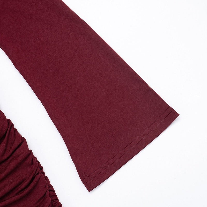 Mini dress in bodysuit design and pleats, bare shoulders - Rocky