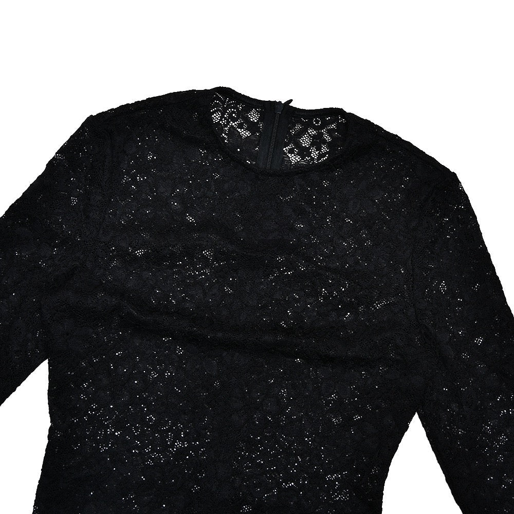 Lace-trimmed mini dress - Jasella