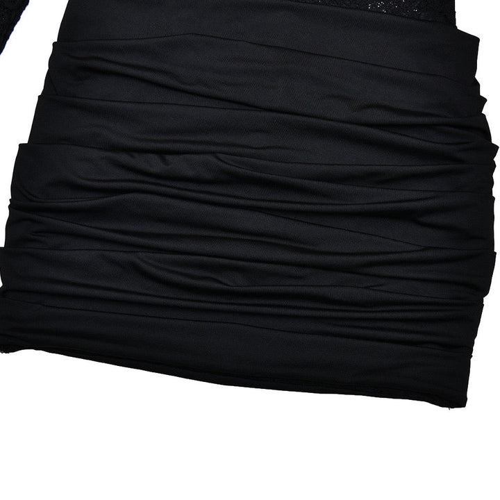 Lace-trimmed mini dress - Jasella