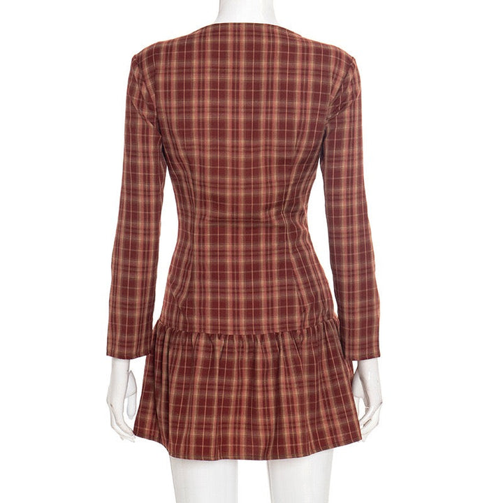 Button-embellished muslin mini dress - Monica