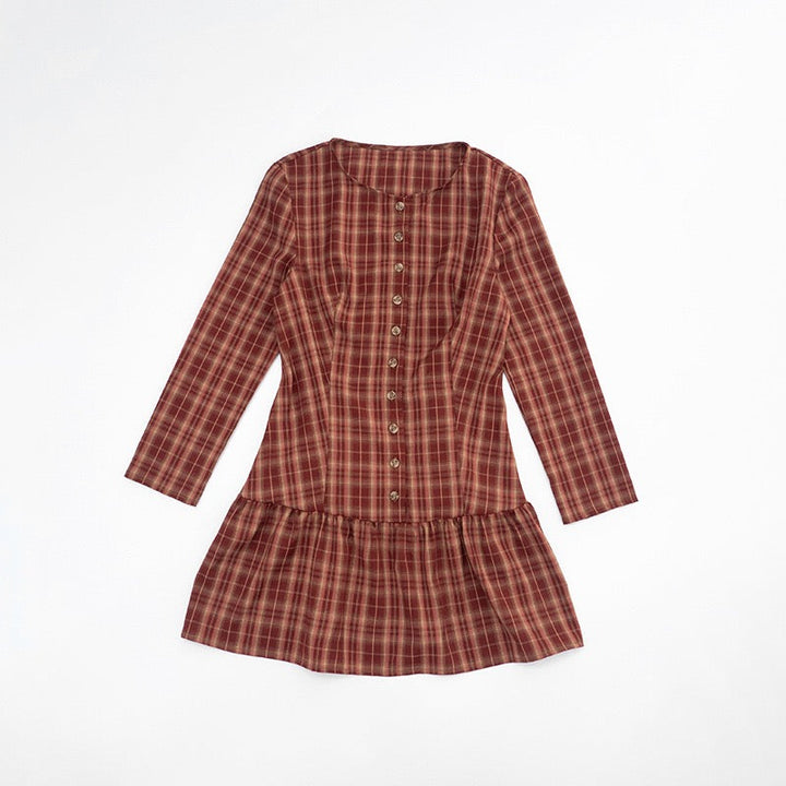 Button-embellished muslin mini dress - Monica