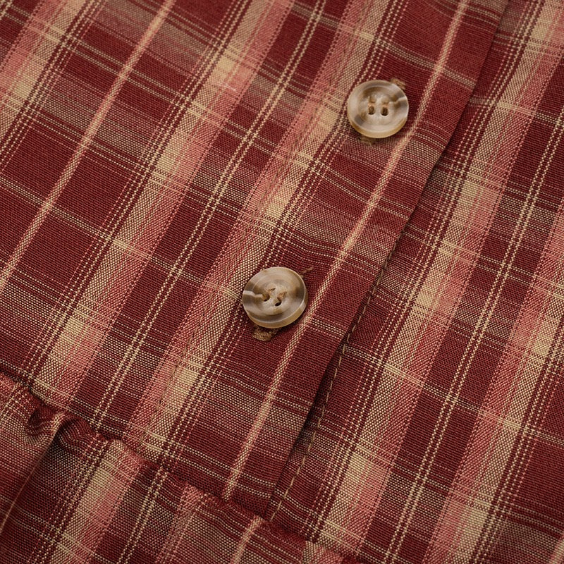 Button-embellished muslin mini dress - Monica