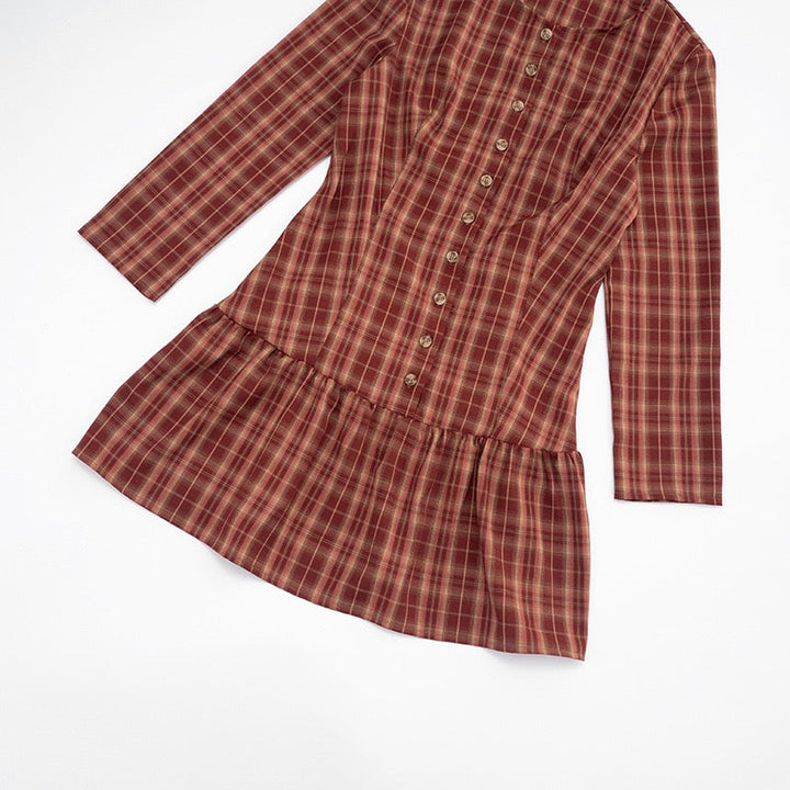 Button-embellished muslin mini dress - Monica