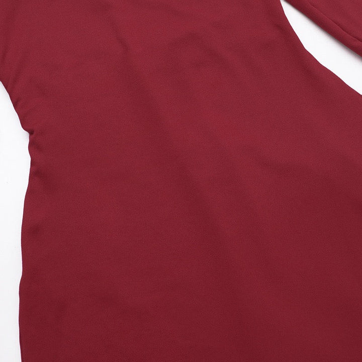 Maxi dress with slit decoration, tie at the back to narrow the waist - Marceline