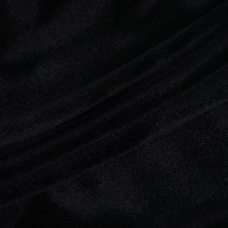 Strapless mini dress with velvet corset design and puffy balloon skirt - Lysana