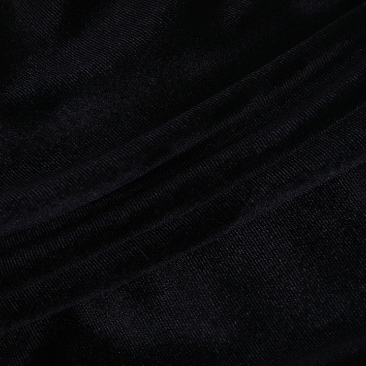 Strapless mini dress with velvet corset design and puffy balloon skirt - Lysana