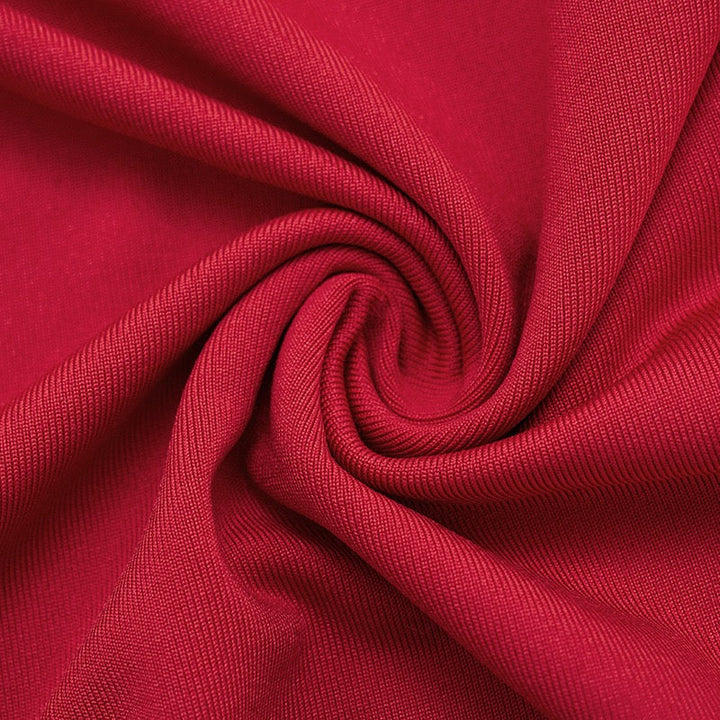 Mini dress with bodysuit design and pleats - Tahal