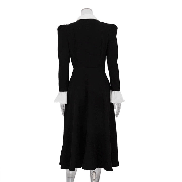 Tailored A-line midi dress - Hallie