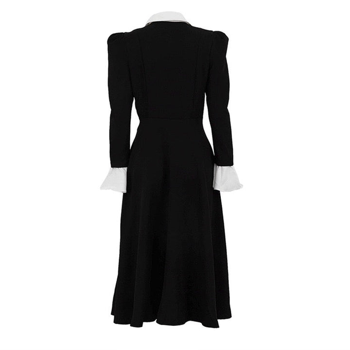 Tailored A-line midi dress - Hallie