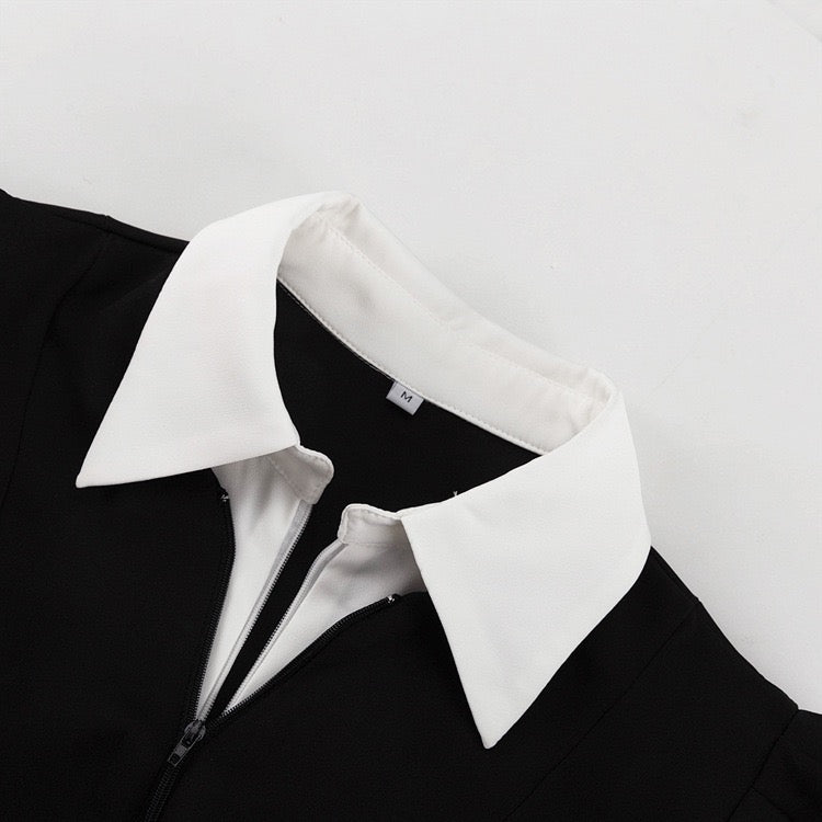 Tailored A-line midi dress - Hallie