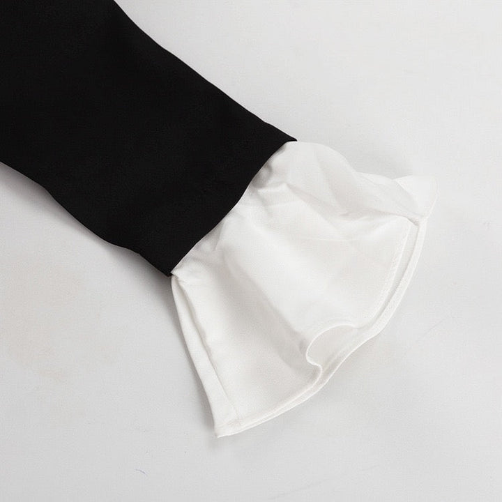 Tailored A-line midi dress - Hallie