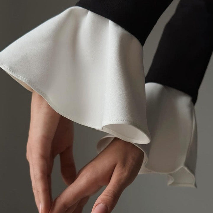 Tailored A-line midi dress - Hallie