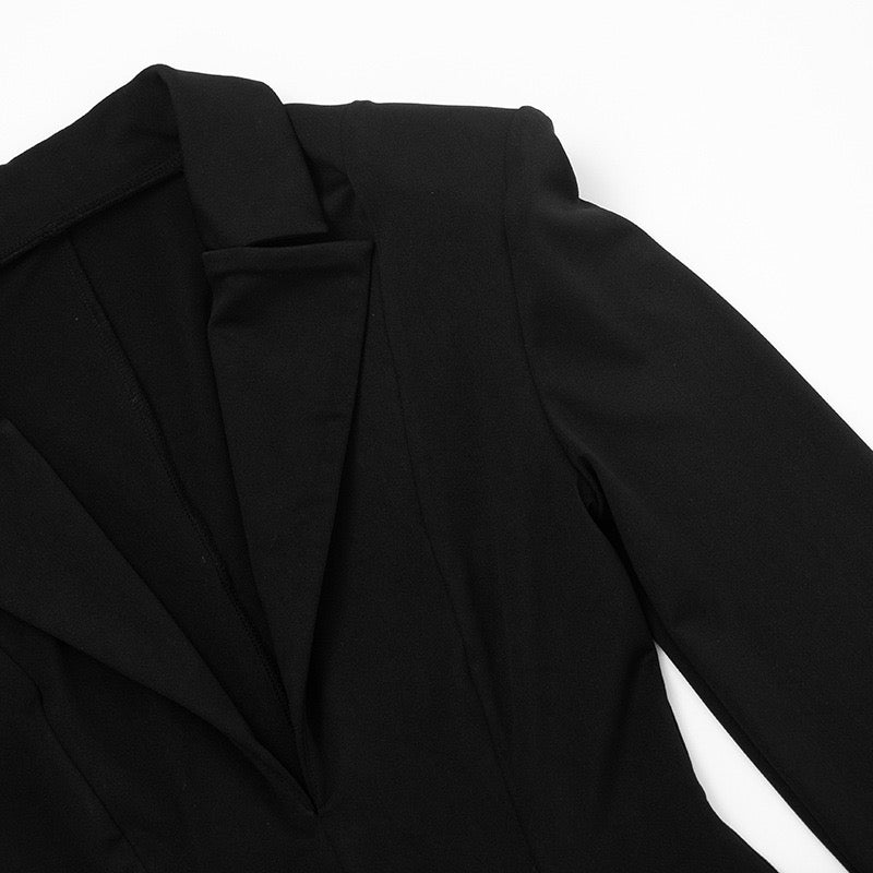 Tailored mini dress with pleats - DIN