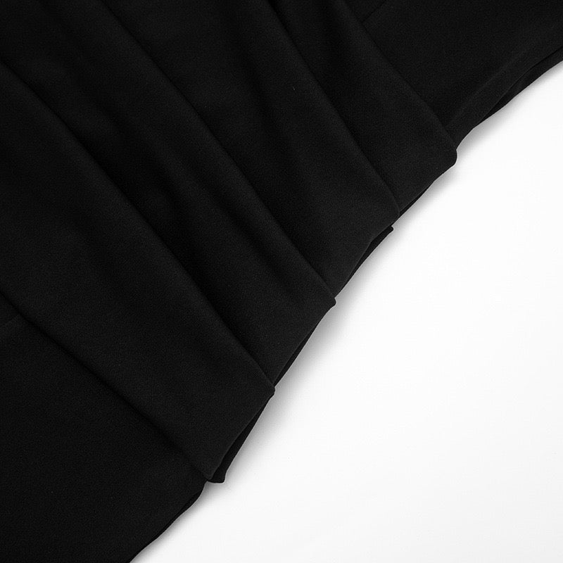 Tailored mini dress with pleats - DIN