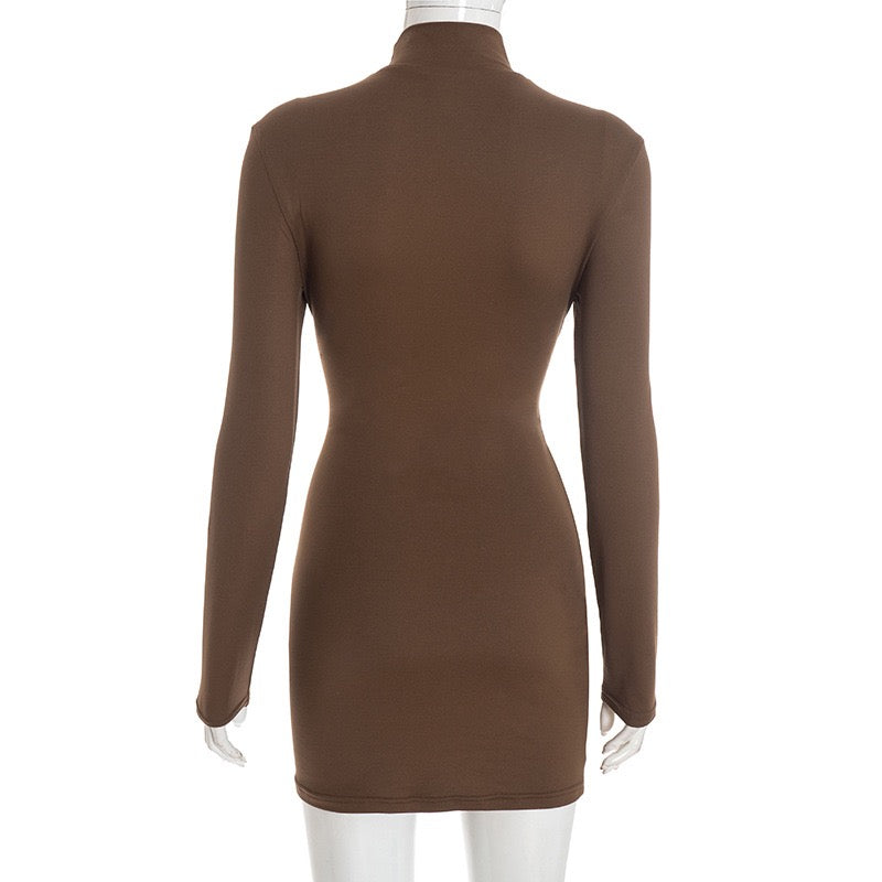 Mini dress with cross pleats - Velvet