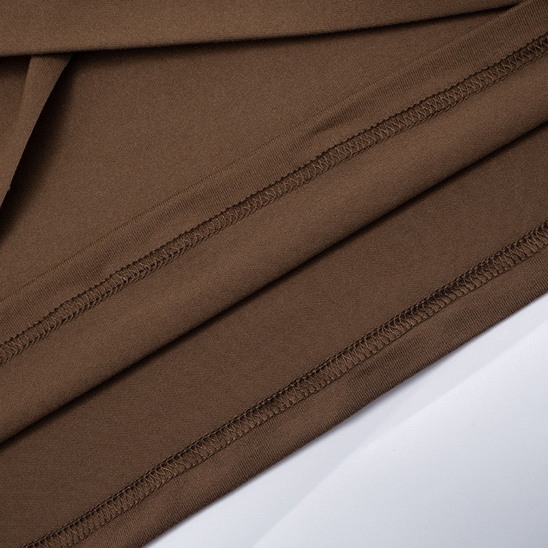 Mini dress with cross pleats - Velvet