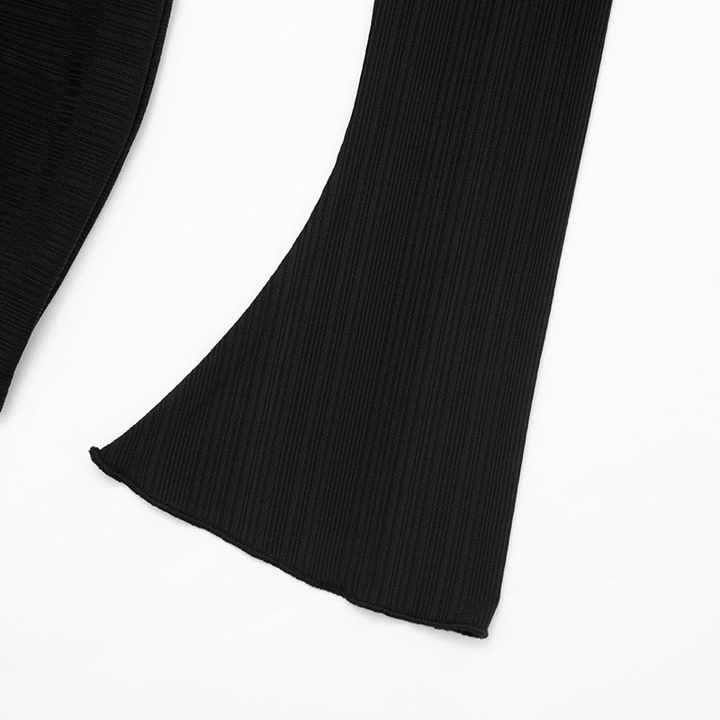 Maxi dress with bell sleeves and cross design - Neta