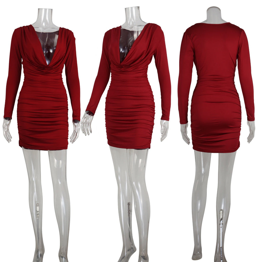 Pleated mini dress - Karin