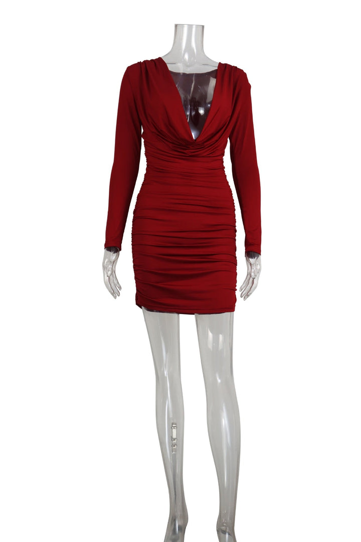 Pleated mini dress - Karin