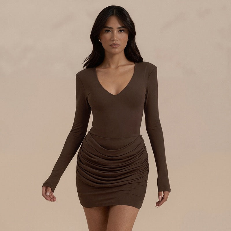 Pleated mini dress - Yariv