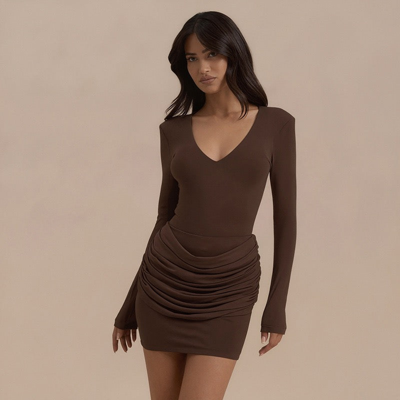 Pleated mini dress - Yariv