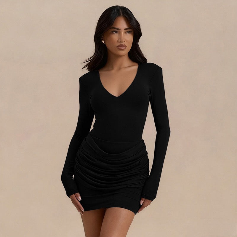 Pleated mini dress - Yariv