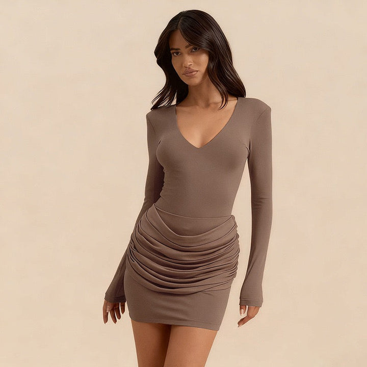 Pleated mini dress - Yariv