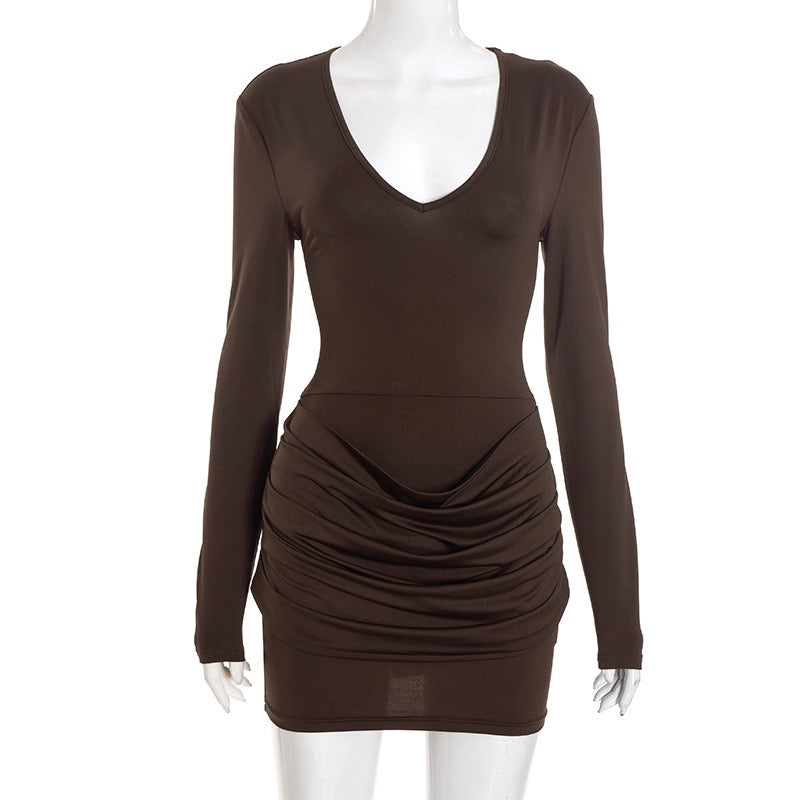 Pleated mini dress - Yariv